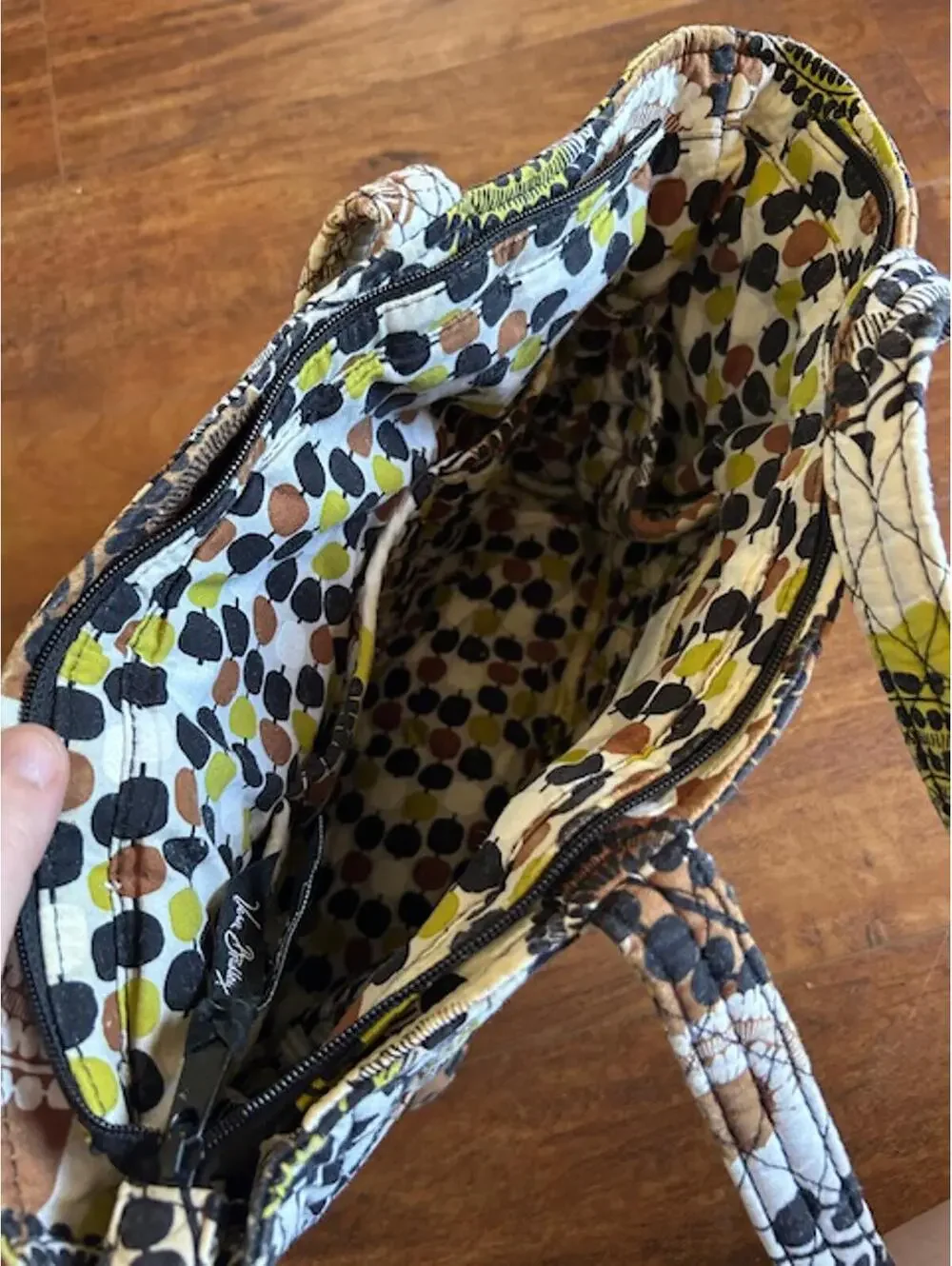 Vera Bradley Quilted Cotton Tote Bag with Floral Pattern